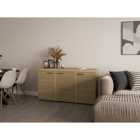 Komoda Ramon 3-drzwiowa dąb olejowany 149 cm